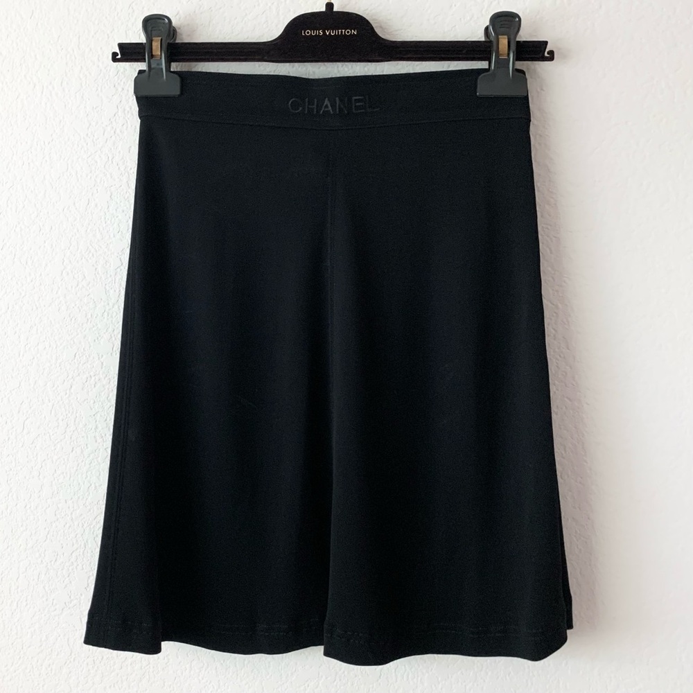 Chanel embroidered black ballet skirt